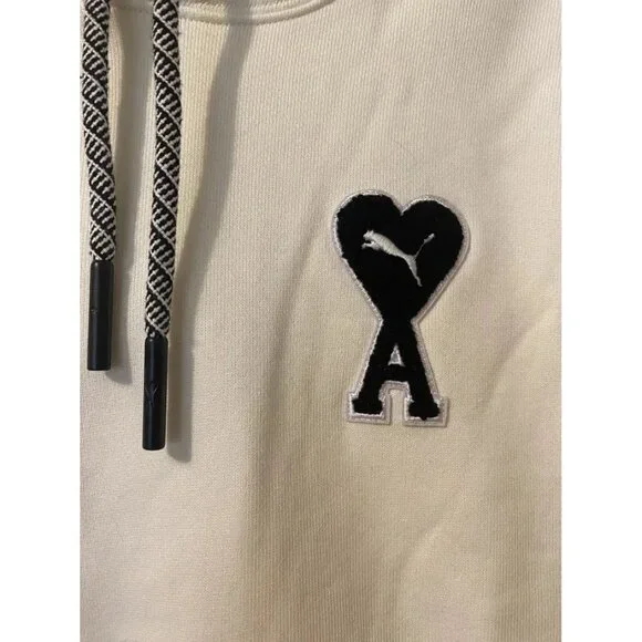 NWT PUMA x AMI Hoodie, Marshmallow, Size:XS - Picture 4 of 9